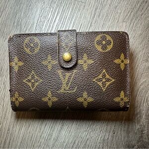 LOUIS VUITTON Portefeuille Viennois Bifold Wallet Monogram Brown Medium Retro